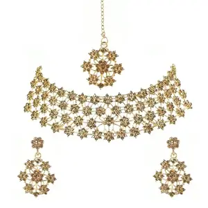 Chocker Necklace set for women in colour Gold (CHO-75-W)