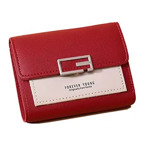 MEZON Women Wallets, Small Wallets for Women Short Foldable Student Cute Mini Fashion Wallet Coin Wallet Designer Wallet (Random Color)