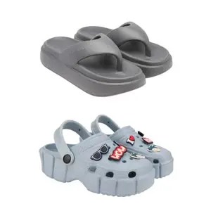 ZENWEAR Extra Soft Classic Casual wear with Flexibility Technology Flip Flop Combo for Women's/Girl's(6110+1984)(8) Multicolor