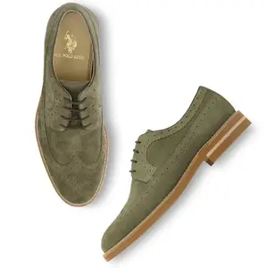 U.S Polo Assn. USPA | LUMER | Stylish Smart Casual Shoes for Man Olive