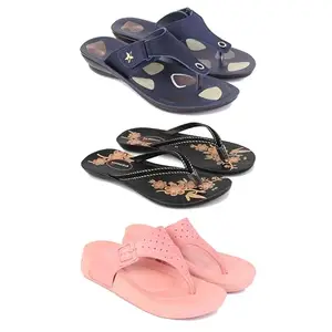 Women's Comfortable Sandal,Casual Lightweight Sandal for Everyday Wear | (COMBO-3)-1973-O20-1986-8-EURO-39