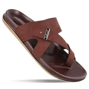 WALKAROO Men's Fashion Sandal with Cushion Sole, Arch Support, Cushion Sole - WGP53190 Brown