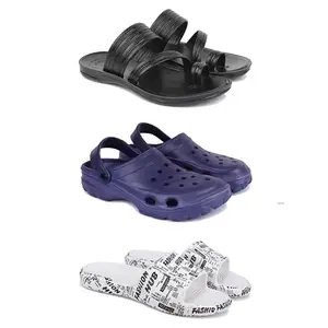 DRACKFOOT Men's Sandals | Lightweight Wear| Stylish & Easy to Wear For Men'S GRT-SAN-(COMBO-3)-3152-3121-3104-8