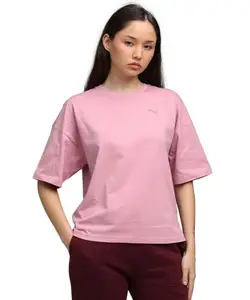 PUMA , Women, HER Oversized Tee, Poised Pink, XL, (68814865)
