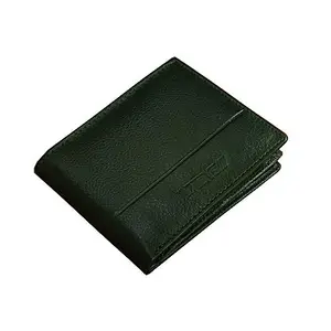 ABYS Genuine Leather Wallet for Men (Green, Bi-Fold Wallet_6602GR)