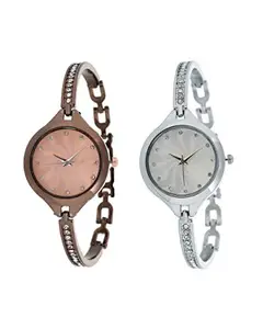 HORCHIS Combo Pack 2 New Diamond Studded Part-Wedding Adition Analog Watch for Girls & Women