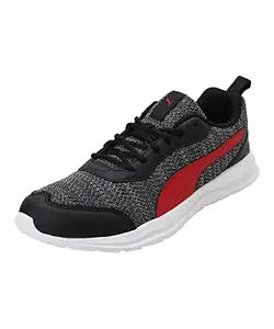 Puma Mens Reeping XT 2 Black-High Risk Red Running Shoe - 8 UK (37362401)