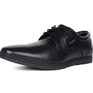 Hush Puppies Mens ERIC Derby Black Uniform Dress Shoe - 7 UK (8246793)