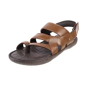 Mochi Men's Brown Leather Sandals 7-UK 41 (EU) (18-1452)