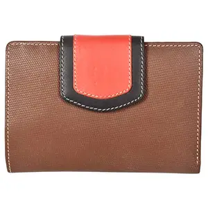 Leatherman Fashion LMN Genuine Leather Women Brown Multicolor Wallet 61351