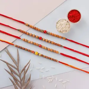 fnp Sneh Designer Ethnic Beads Rakhis Set of 4