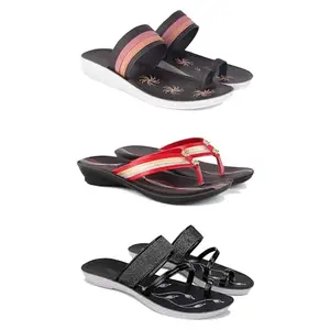 Women's Sandals | Lightweight Wear| Stylish & Easy to Wear For Women'S PCV-SAN-(COMBO-3)-1992-1958-1946-7
