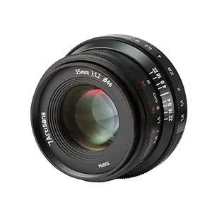 7artisans 35mm F1.2 Version 2 Manual Focus Lens APS-C Fit for Compact Mirrorless Cameras Compatible with Fuji X-A1 X-A10 X-A2 X-A3 A-at X-M1 XM2 X-T1 X-T10 X-T2 X-T20 X-Pro1 X-Pro2 X-E1 X-E2 X-E3