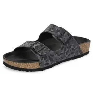 Centrino Men’s Berkin-Style Slip-On Sandals | Open Toe Design | Soft PU Footbed | Lightweight & Comfortable | Arch Support | On-Grip Sole | Casual Outdoor Wear (9213)