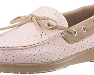 crocs Women's Pearl Pink and Tumbleweed Loafers and Mocassins - W8