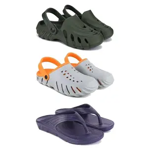 Men's Sandals | Lightweight Wear| Stylish & Easy to Wear For Men's PCV-SAN-(3-COMBO)-3137-3150-3153-7