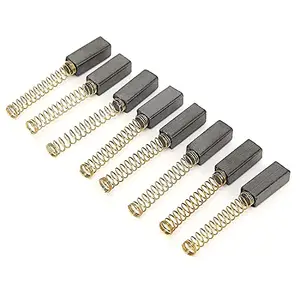 Bhavya Enterprises Flat Carbon Brush, with Spring 100pcs Practical Motor Carbon Brush Carbon Brush, for Domestic Sewing Machines Professional Tailors