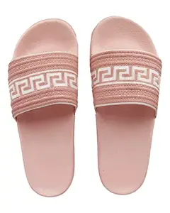 Pampy Angel Flyknite R Women's Flip Flops Slides Back Open Household Comfortable Slippers Pink,39 (Euro)