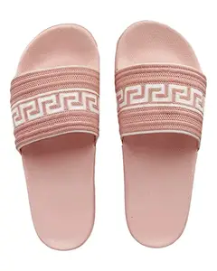 Pampy Angel Flyknite R Women's Flip Flops Slides Back Open Household Comfortable Slippers Pink,38 (Euro)