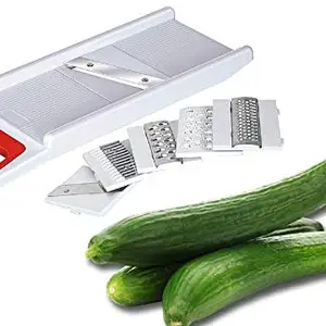 Mahotsav marketing MAHOTSAV MARKETING Plastic 6 in 1 Multi Purpose Vegetable Slicer Grater(Size:29x10x1 cm Color:White)