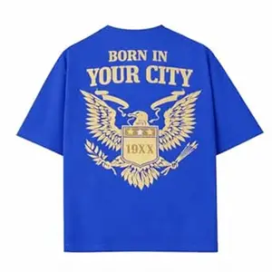 Crafted Signature Back Print Pure Cotton Graphic Print Round Neck Half Sleeves Fit Unisex T-Shirt Featuring Viking Warrior Design “Never Underestimate The Power Your Name”(BKP-03-TS-BORN)