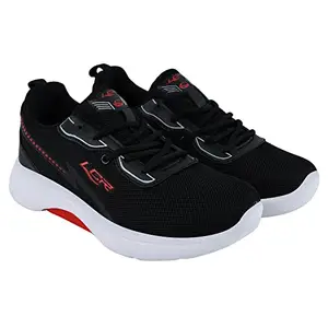 LANCER THUNDER-32BLK-RED Men's Black/Red Sports & Outdoor Running Shoes