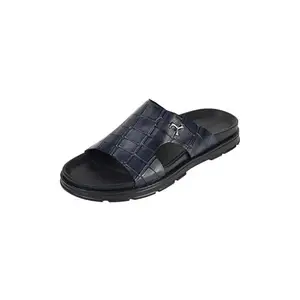 Mochi Men's Blue Leather Slip-On UK/6 EU/40(16-1151)