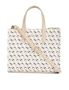 Tommy Hilfiger Womens Beige Color Handbag (OS)