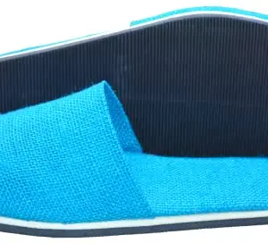RIBBACO Eco Friendly Nautural Jute Slippers PACIFIC BLUE (numeric_5)