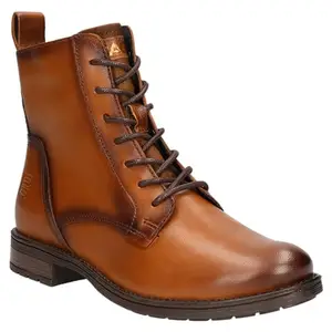 BAGATT Ronja I Cognac/Cognac Leather Womens Ankle Boots - UK 6