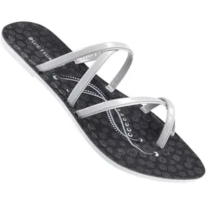 WALKAROO BLUE TYGA BT2302 Womens Casual Wear and Regular use Sandals for Indoor & Outdoor - Black Grey