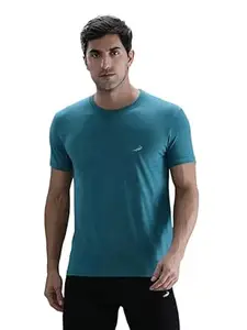 CROCODILE Men Solid Sport Fit T Shirt | Round Neck | Short Sleeve | Regular Length | Basic Casual Pull On Topwear