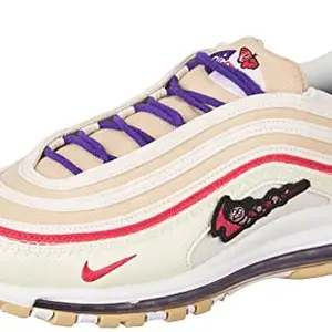 Nike Men's Air Max 97 Se Sesame/Electro Purple-Coconut Milk Running Shoe (DH4759-200)