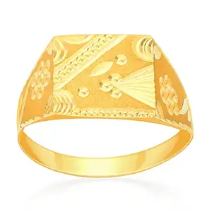 Malabar Gold and Diamonds Malabar Gold and Diamonds 22 KT purity Yellow Gold Ring RGABJCO0139_Y_26 for Men