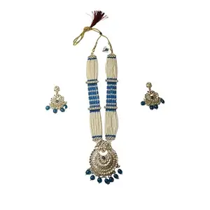 Jumka Designer Jewellery Designer Bead Haram Necklace Set