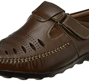 Centrino Brown Sandals & Floaters-Men's Shoes-7 UK (2346)