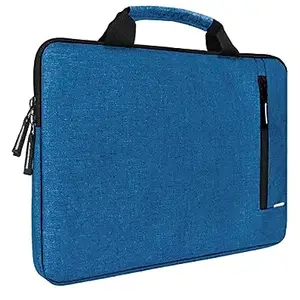 Krishiv Moon Light 15.6 Inch Office Laptop Sleeve/Slip Case Cover Bag with Handle Laptop Sleeve/Cover (Blue)