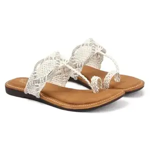 DRAG THE DEALS Women’s Casual Flat Sandals – Durable TPR Sole, Soft Footbed, Stylish Everyday Wear