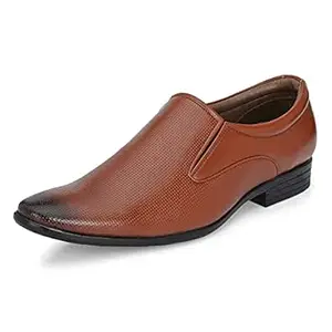 Centrino Men's Formal Shoes | Slip-on Derby Shoes | Provide Comfort & Stylish| Perfect for Formal Wear, Business Casual, and Parties (9358)