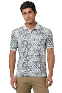 Peter England Men's Regular Fit T-Shirt (PEKWWRGFB45877_White