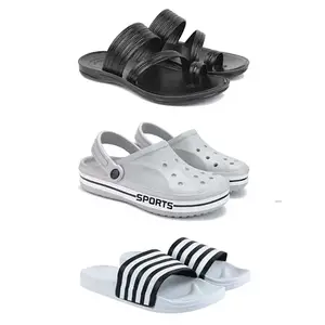 Men's Sandals | Lightweight Wear| Stylish & Easy to Wear For Men'S PCV-SAN-(COMBO-3)-3152-3067-3026-10