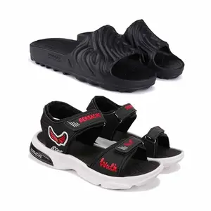 BERSACHE Lightweight Stylish Sandals for MenZ-Combo(PR)-6050-2018 Multicolor