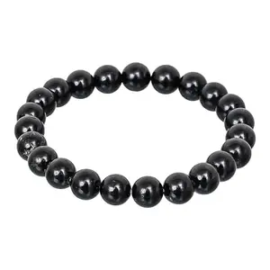 AMEER'S BOOK Black Obsidian Bracelet for Women Men's Gifts - Protection Healing Crystal Bracelet - 8mm Gemstone Beaded Adjustable