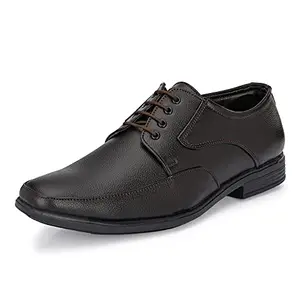 Centrino mens Derby Formal Shoe (Brown_7 UK_8618-2)