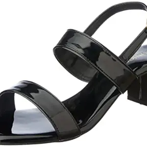 ICONICS Women's Heels, Black, 8