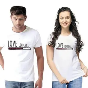 Comfortable Stylish & Perfect for Everyday Wear|style - 2322 Pretty Glamorous Couple Tshirts and for the size of - MEN - XL/WOMEN - 2XL