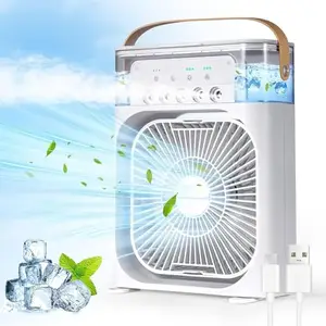 Macloom Portable Air Conditioner Fan, Mini Evaporative Air Cooler with 7 Colors LED Light