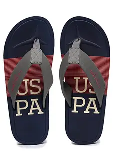 U.S. POLO ASSN. ADOLFITO Men's Casual Grey Flip Flops (Size/9) (2531905507)