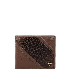 Da Milano Leather RFID Wallet for Men with Multicard Slot - Brown