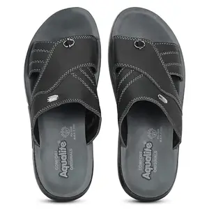 Aqualite Men PG-1009-P Sandal, Black, 7 UK/India